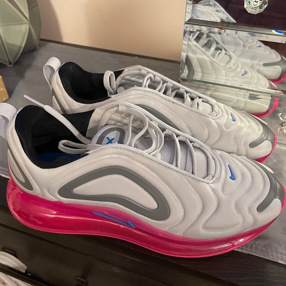Nike Air Max 720 Platinum/Pink Blast 7 Youth - Picture 3 of 6